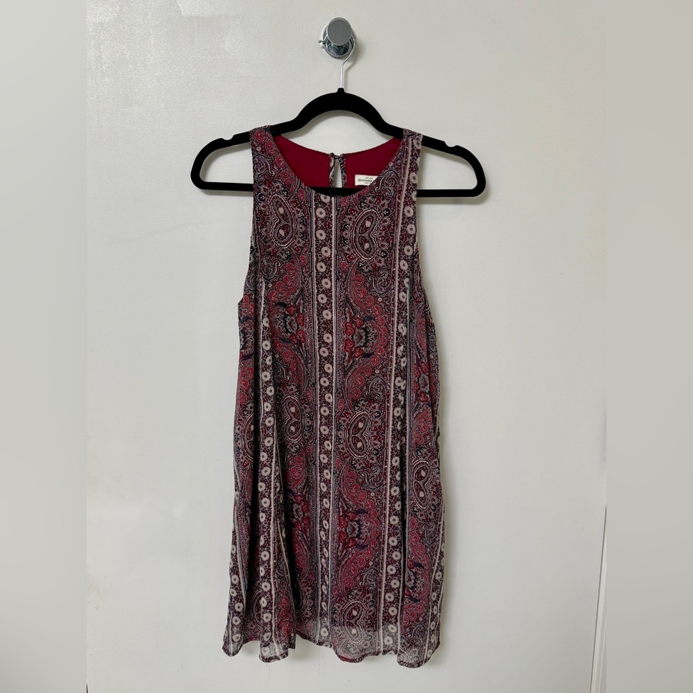 Abercrombie & Fitch paisley shift a-line mini dress, size small, EUC
